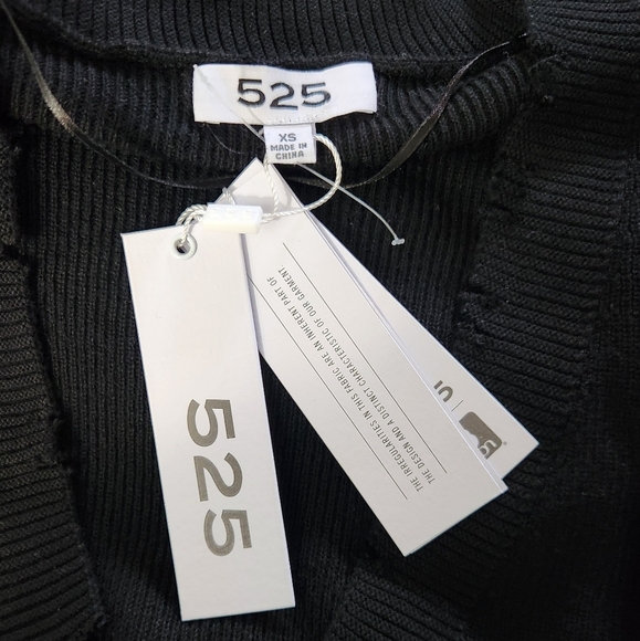 New!525 America Black Women's Cardigan Sweater - Picture 6 of 9